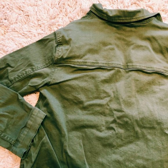 Sanctuary Olive Green Button-Up Cargo Jacket - Picture 10 of 10